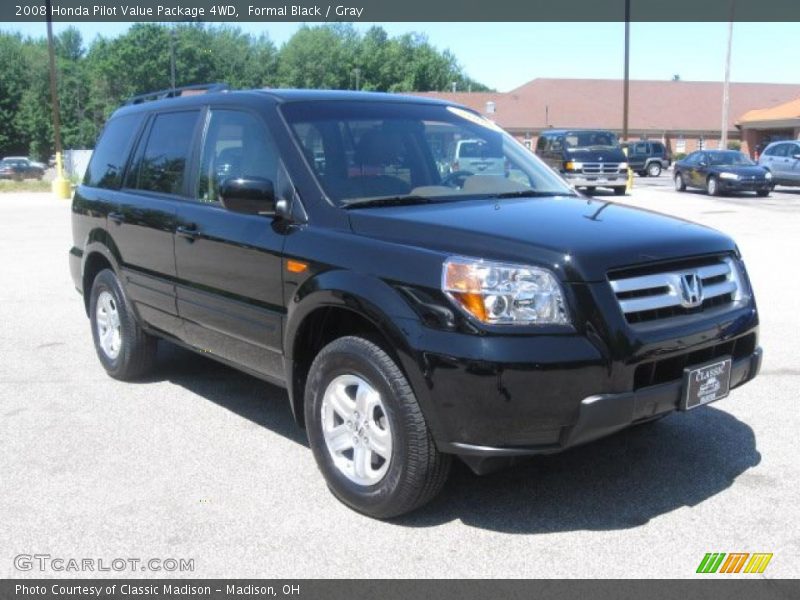 Formal Black / Gray 2008 Honda Pilot Value Package 4WD