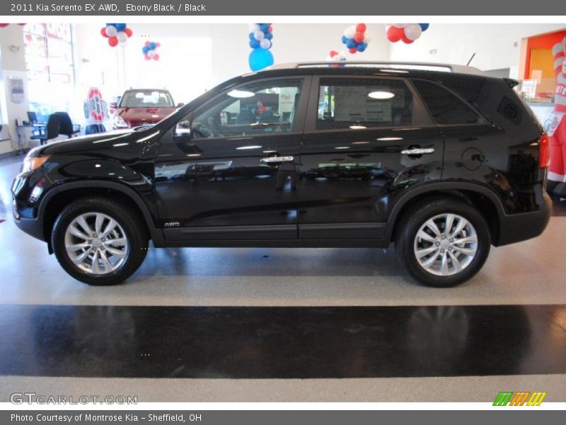 Ebony Black / Black 2011 Kia Sorento EX AWD