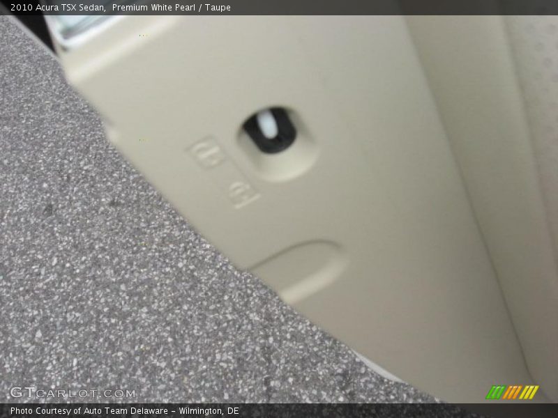 Premium White Pearl / Taupe 2010 Acura TSX Sedan