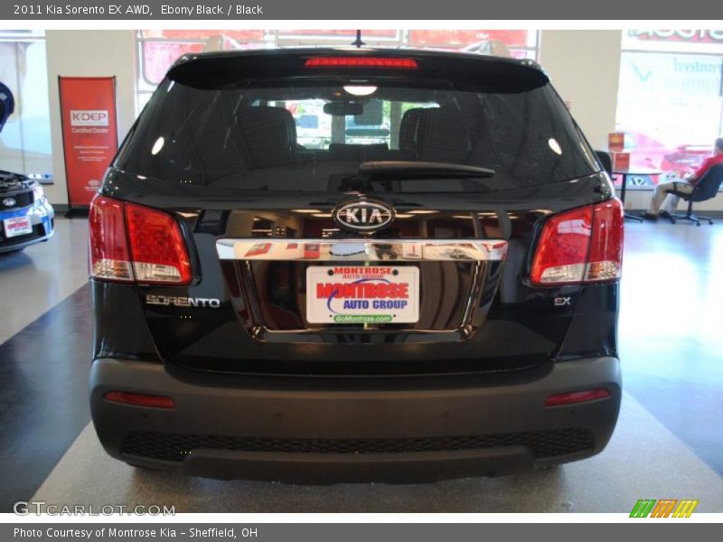 Ebony Black / Black 2011 Kia Sorento EX AWD