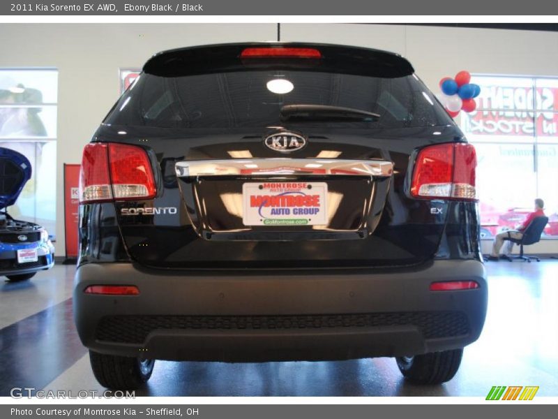 Ebony Black / Black 2011 Kia Sorento EX AWD