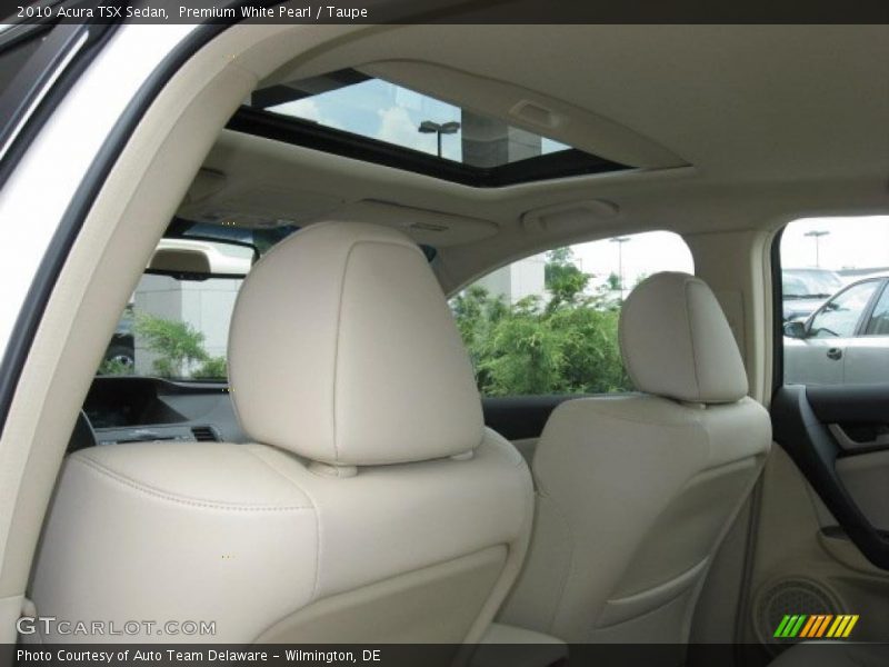 Premium White Pearl / Taupe 2010 Acura TSX Sedan