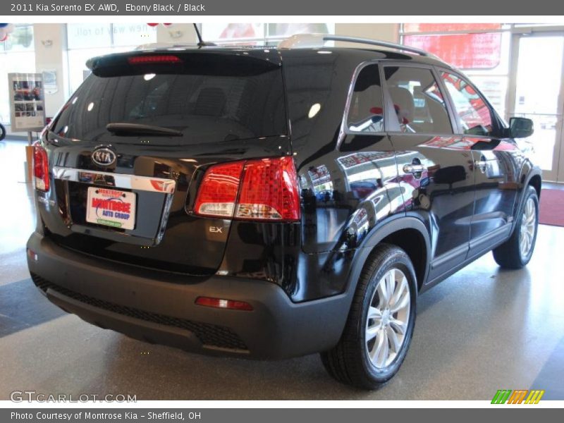 Ebony Black / Black 2011 Kia Sorento EX AWD