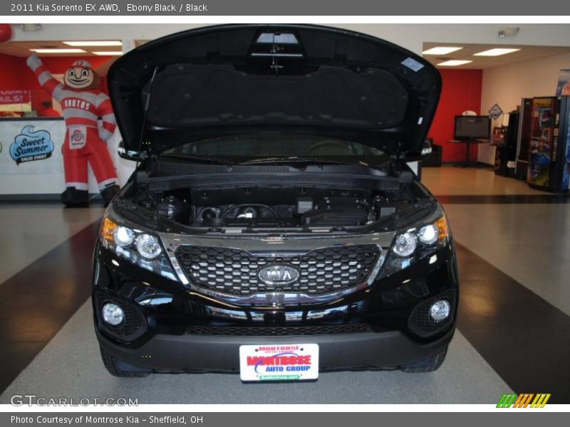 Ebony Black / Black 2011 Kia Sorento EX AWD