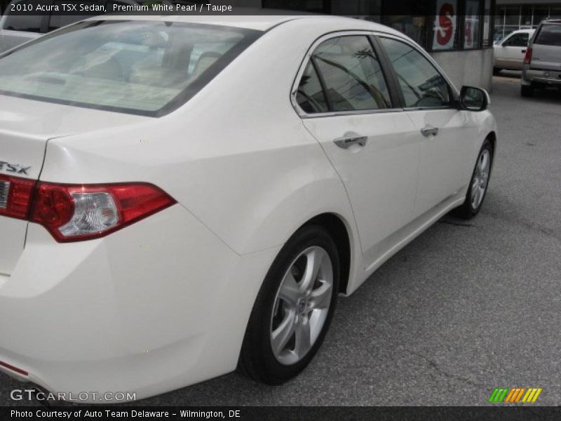 Premium White Pearl / Taupe 2010 Acura TSX Sedan