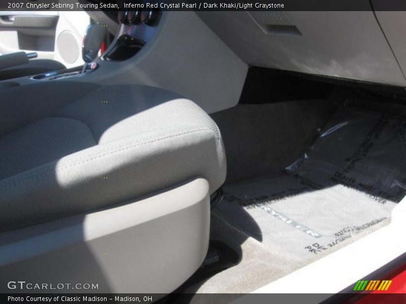 Inferno Red Crystal Pearl / Dark Khaki/Light Graystone 2007 Chrysler Sebring Touring Sedan