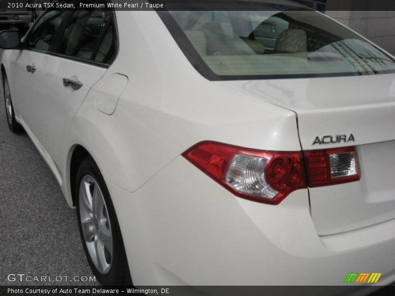 Premium White Pearl / Taupe 2010 Acura TSX Sedan