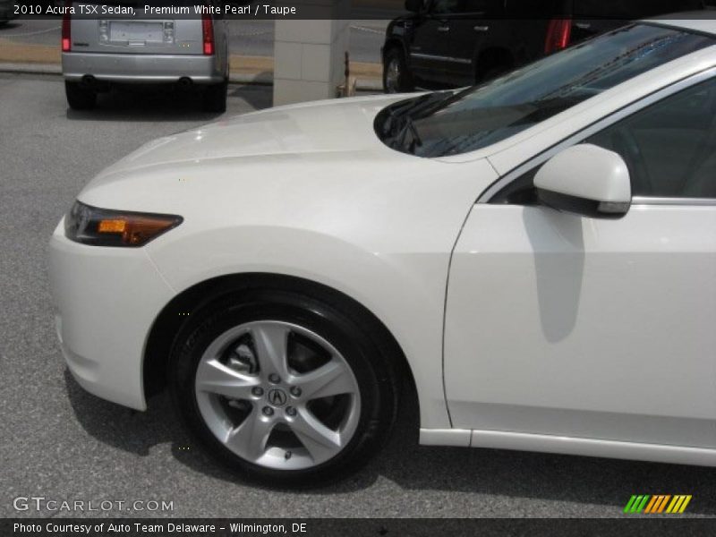 Premium White Pearl / Taupe 2010 Acura TSX Sedan