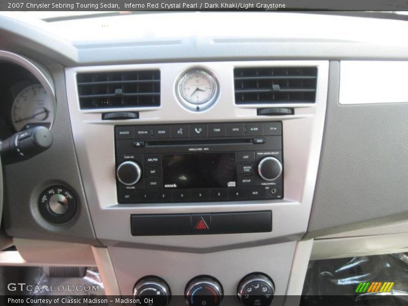 Inferno Red Crystal Pearl / Dark Khaki/Light Graystone 2007 Chrysler Sebring Touring Sedan