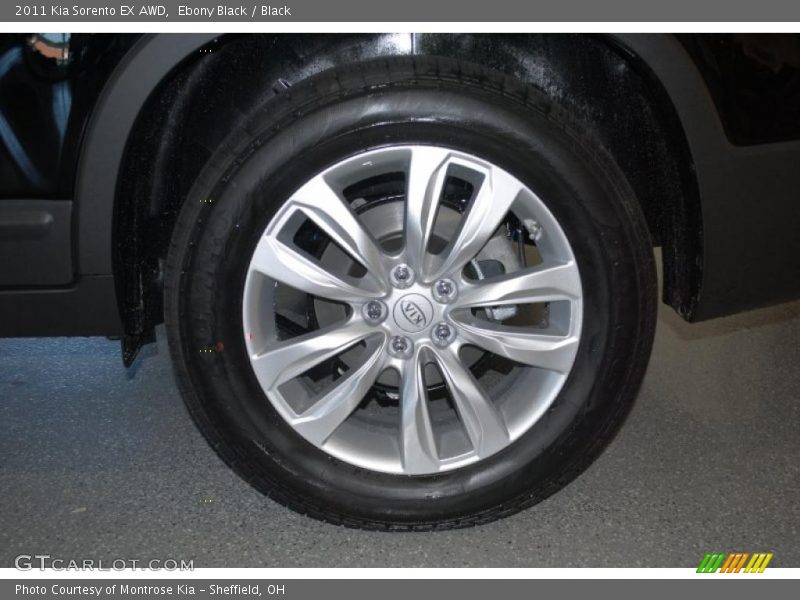 Ebony Black / Black 2011 Kia Sorento EX AWD