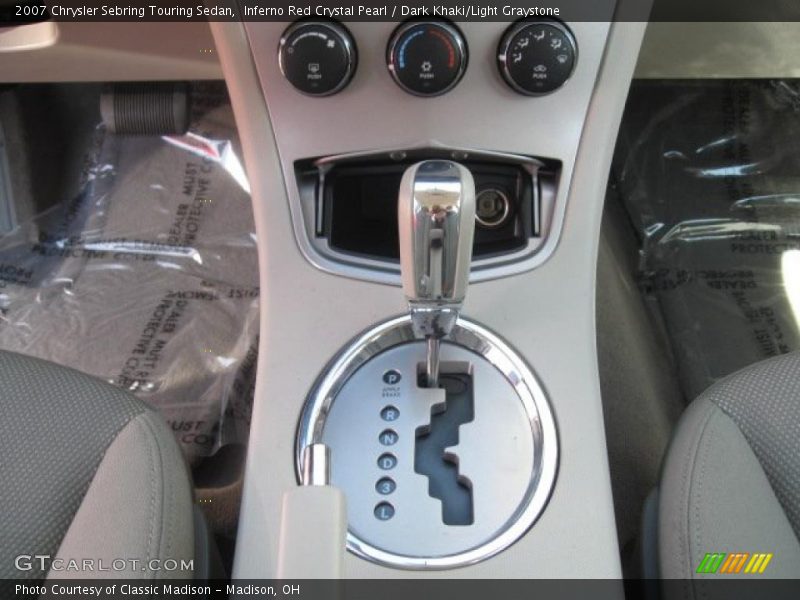 Inferno Red Crystal Pearl / Dark Khaki/Light Graystone 2007 Chrysler Sebring Touring Sedan