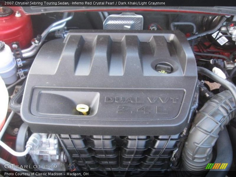 Inferno Red Crystal Pearl / Dark Khaki/Light Graystone 2007 Chrysler Sebring Touring Sedan