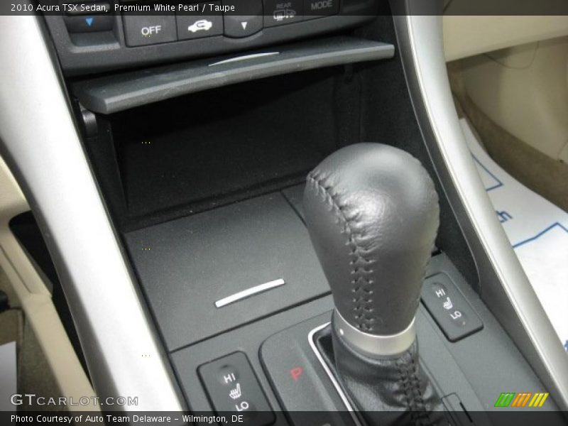 Premium White Pearl / Taupe 2010 Acura TSX Sedan