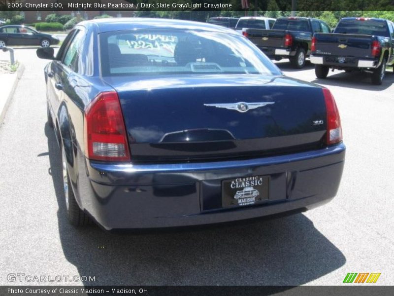 Midnight Blue Pearlcoat / Dark Slate Gray/Light Graystone 2005 Chrysler 300