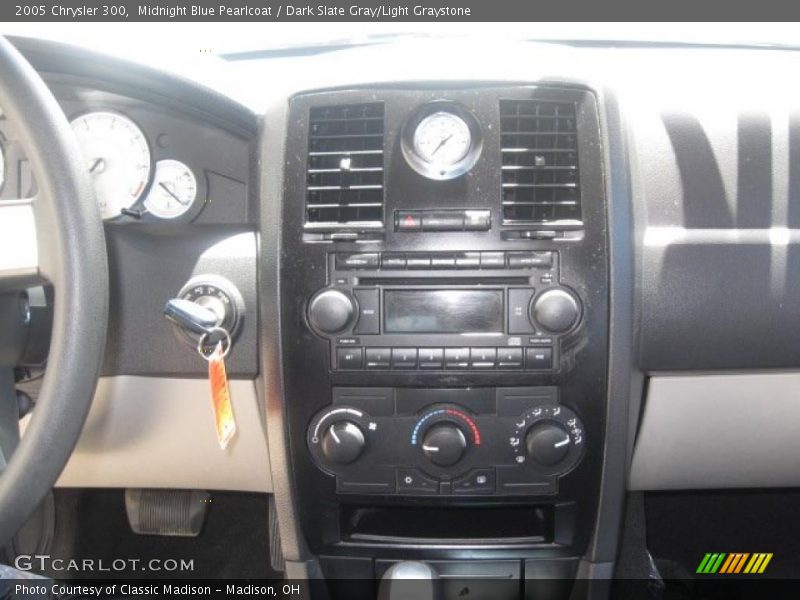 Midnight Blue Pearlcoat / Dark Slate Gray/Light Graystone 2005 Chrysler 300