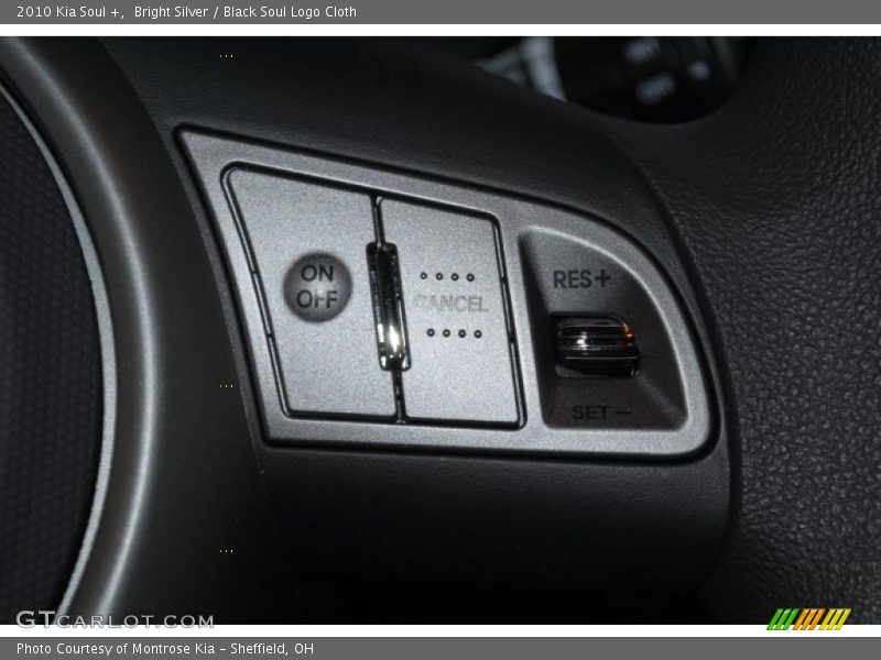 Bright Silver / Black Soul Logo Cloth 2010 Kia Soul +
