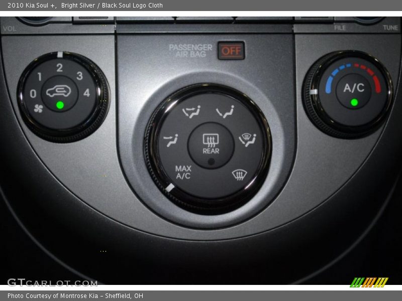 Bright Silver / Black Soul Logo Cloth 2010 Kia Soul +