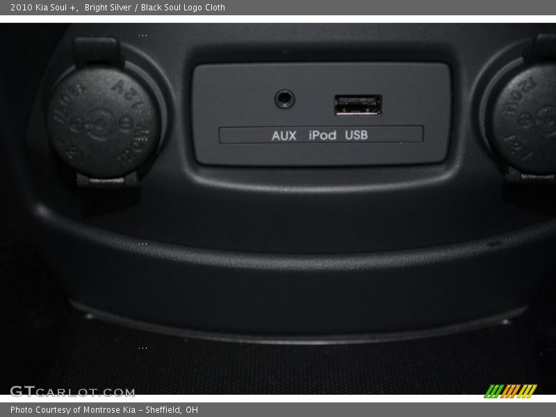 Bright Silver / Black Soul Logo Cloth 2010 Kia Soul +