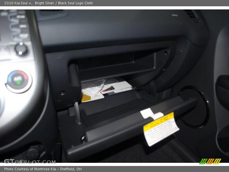Bright Silver / Black Soul Logo Cloth 2010 Kia Soul +