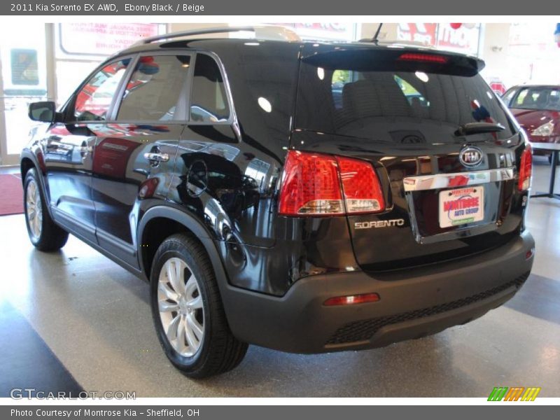 Ebony Black / Beige 2011 Kia Sorento EX AWD