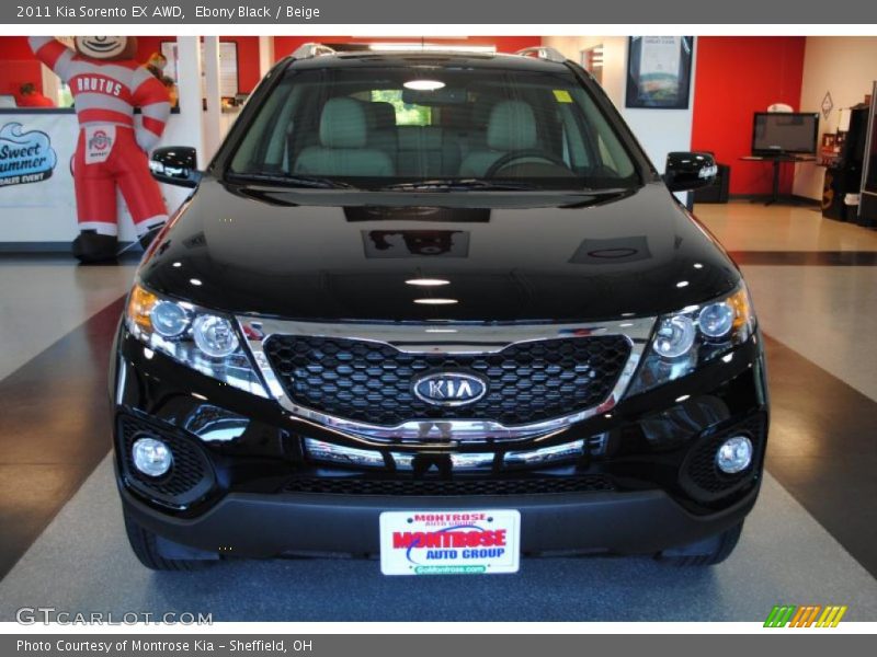 Ebony Black / Beige 2011 Kia Sorento EX AWD