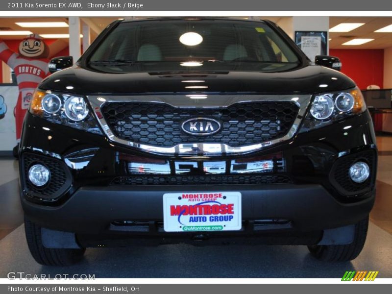 Ebony Black / Beige 2011 Kia Sorento EX AWD