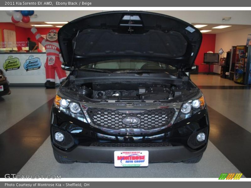 Ebony Black / Beige 2011 Kia Sorento EX AWD