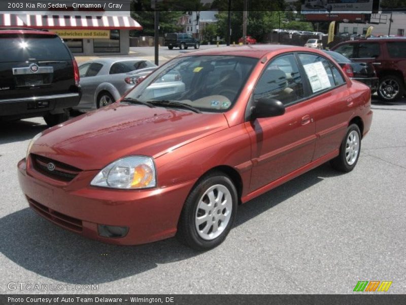 Cinnamon / Gray 2003 Kia Rio Sedan