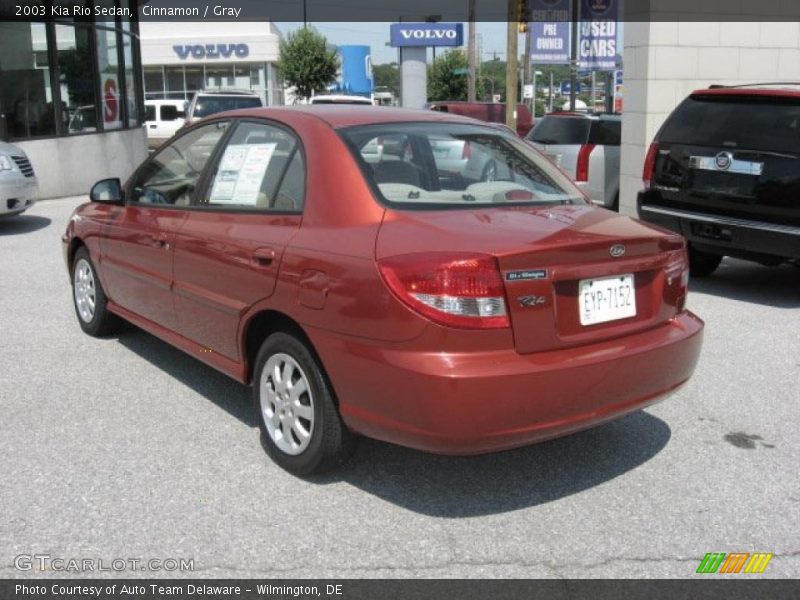 Cinnamon / Gray 2003 Kia Rio Sedan