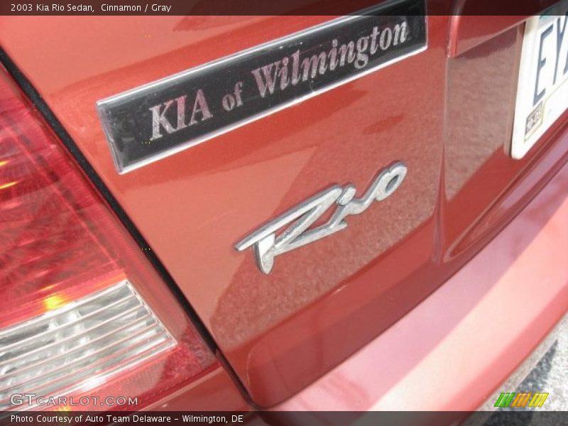 Cinnamon / Gray 2003 Kia Rio Sedan