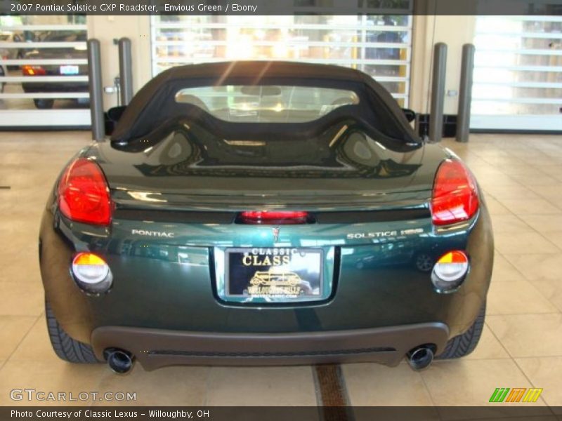Envious Green / Ebony 2007 Pontiac Solstice GXP Roadster