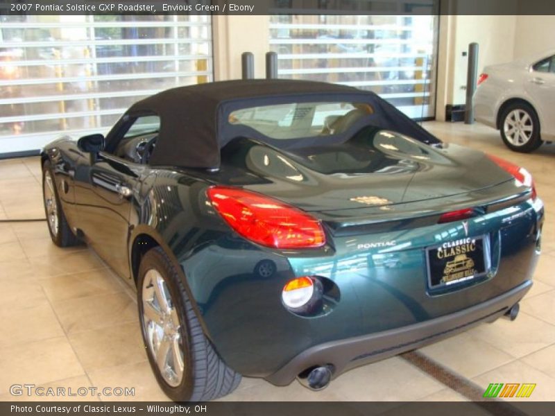 Envious Green / Ebony 2007 Pontiac Solstice GXP Roadster
