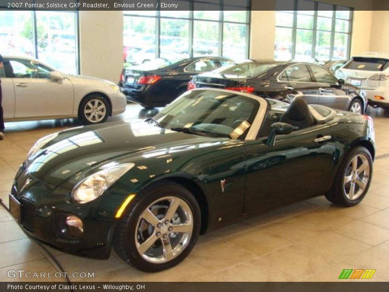 Envious Green / Ebony 2007 Pontiac Solstice GXP Roadster