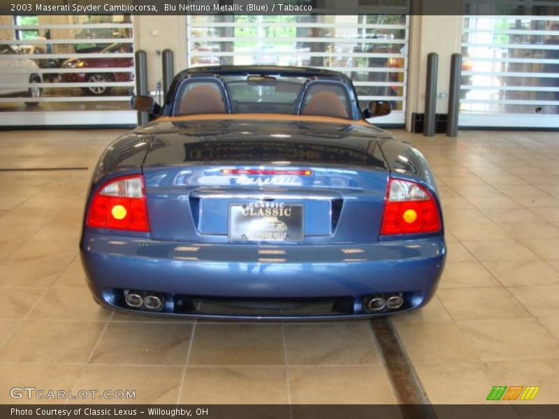 Blu Nettuno Metallic (Blue) / Tabacco 2003 Maserati Spyder Cambiocorsa