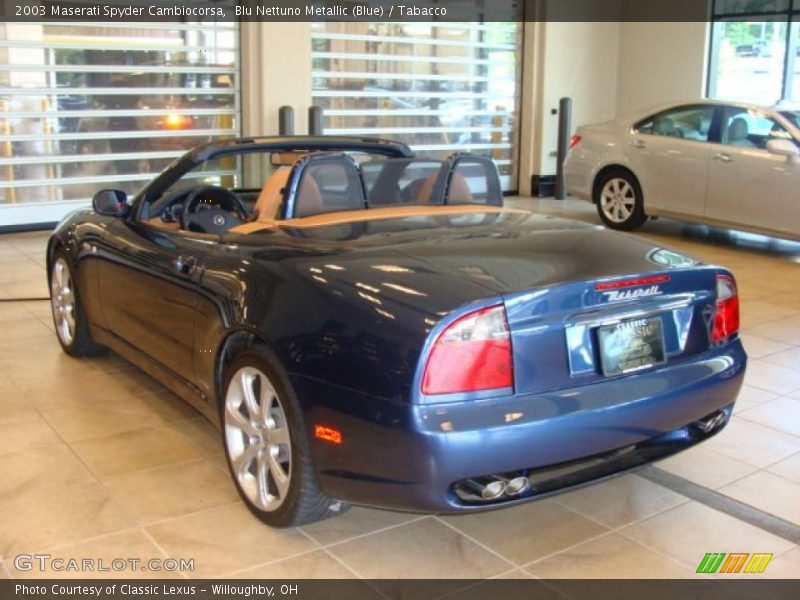 Blu Nettuno Metallic (Blue) / Tabacco 2003 Maserati Spyder Cambiocorsa