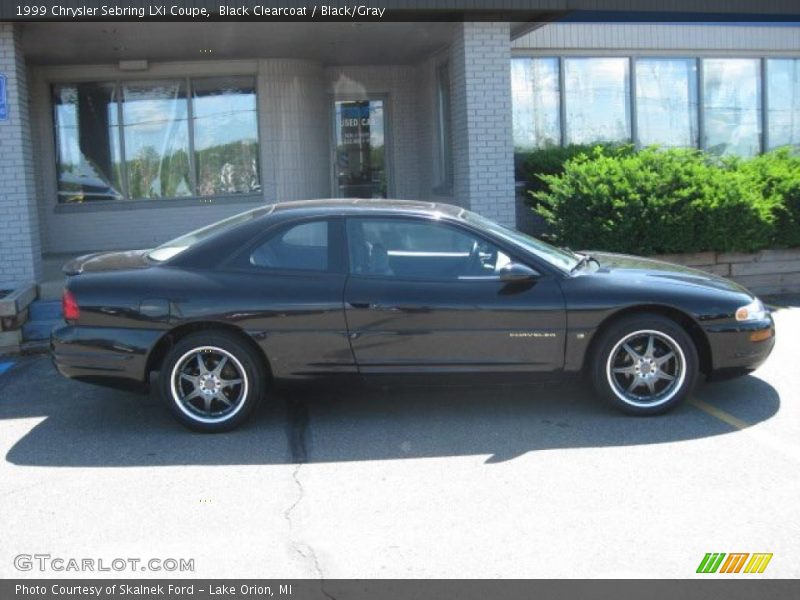 Black Clearcoat / Black/Gray 1999 Chrysler Sebring LXi Coupe