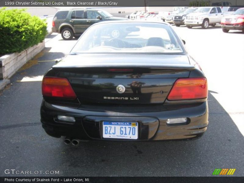 Black Clearcoat / Black/Gray 1999 Chrysler Sebring LXi Coupe