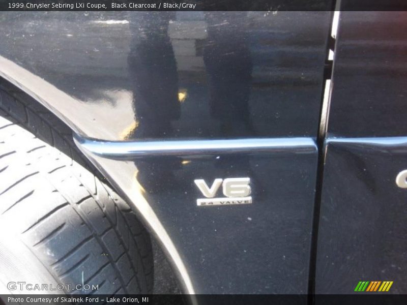 Black Clearcoat / Black/Gray 1999 Chrysler Sebring LXi Coupe