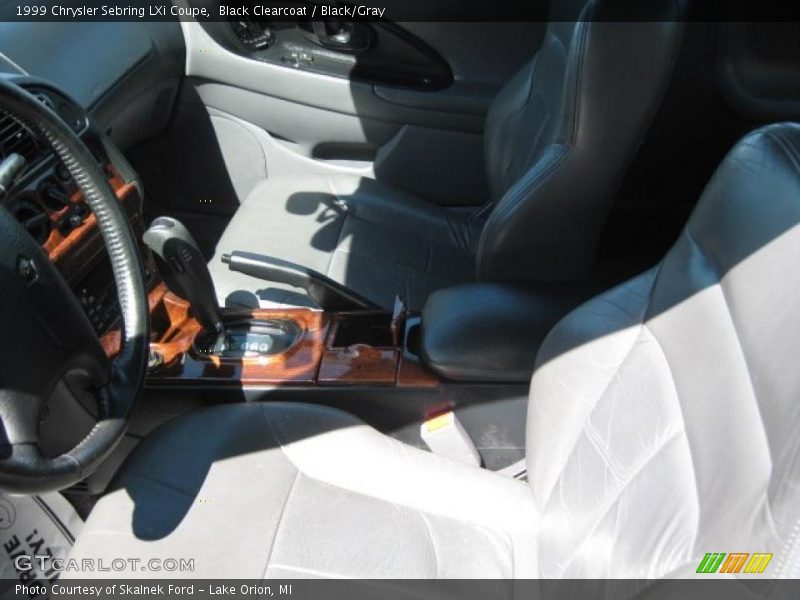 Black Clearcoat / Black/Gray 1999 Chrysler Sebring LXi Coupe