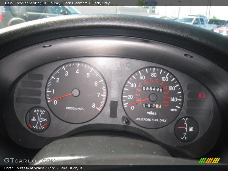 Black Clearcoat / Black/Gray 1999 Chrysler Sebring LXi Coupe