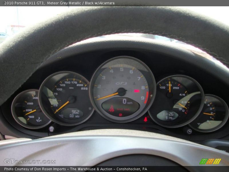 Meteor Grey Metallic / Black w/Alcantara 2010 Porsche 911 GT3