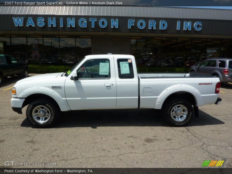 Oxford White / Medium Dark Flint 2007 Ford Ranger Sport SuperCab