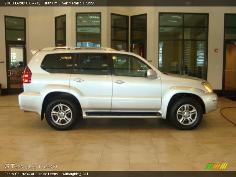 Titanium Silver Metallic / Ivory 2008 Lexus GX 470