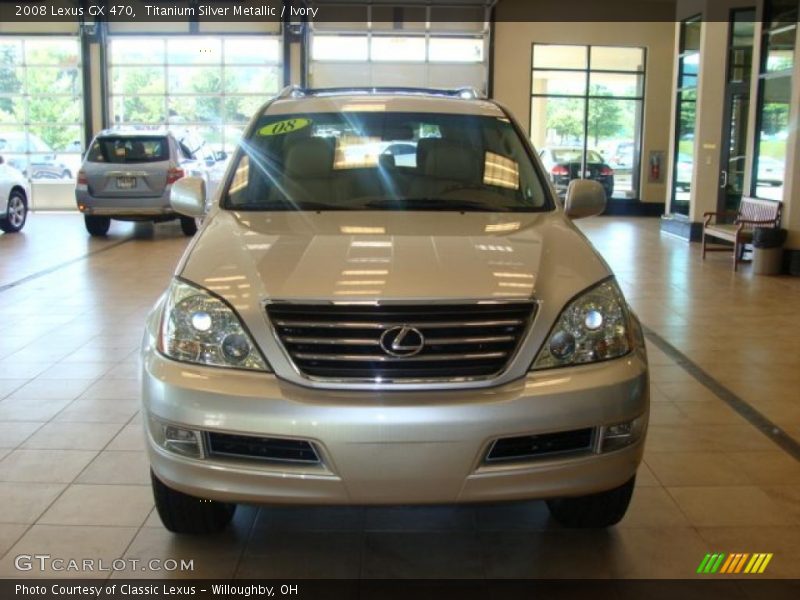 Titanium Silver Metallic / Ivory 2008 Lexus GX 470