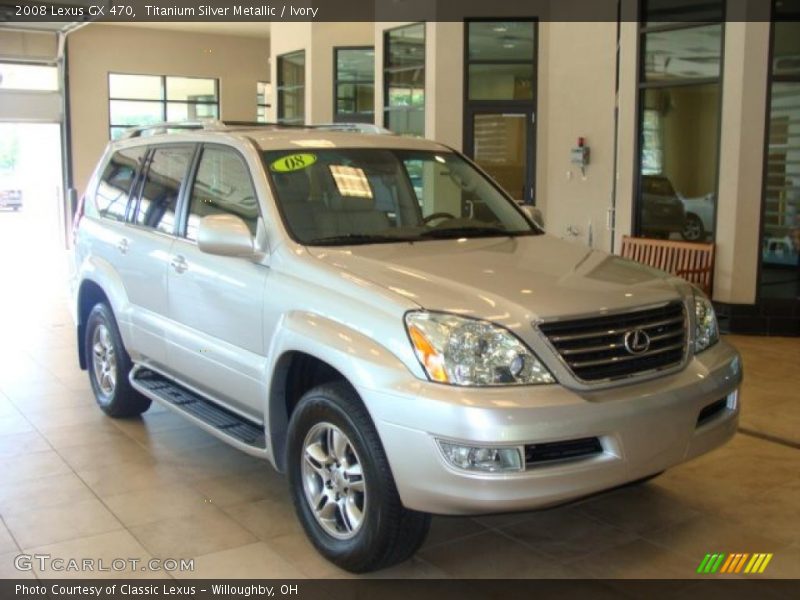 Titanium Silver Metallic / Ivory 2008 Lexus GX 470