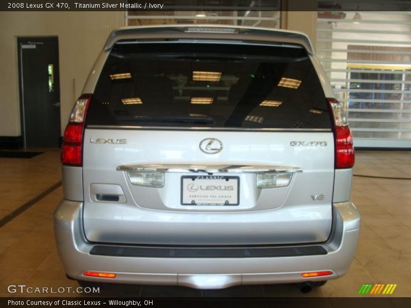 Titanium Silver Metallic / Ivory 2008 Lexus GX 470