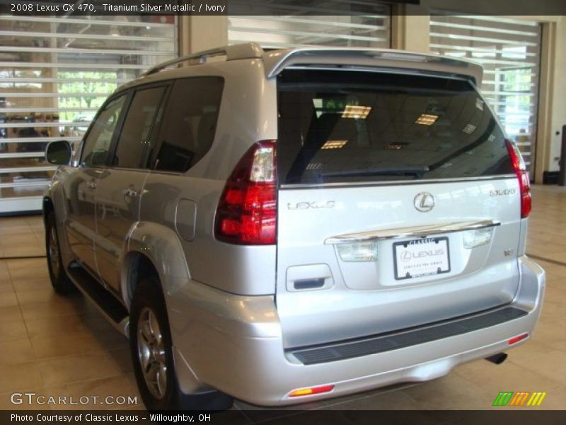 Titanium Silver Metallic / Ivory 2008 Lexus GX 470