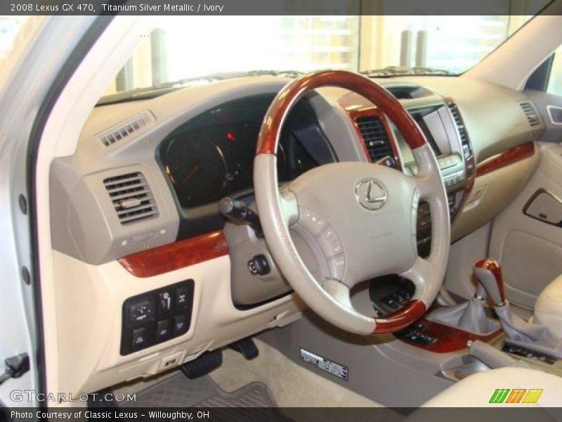 Titanium Silver Metallic / Ivory 2008 Lexus GX 470