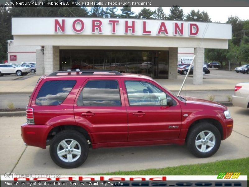 Vivid Red Metallic / Pebble/Light Parchment 2006 Mercury Mariner Hybrid 4WD
