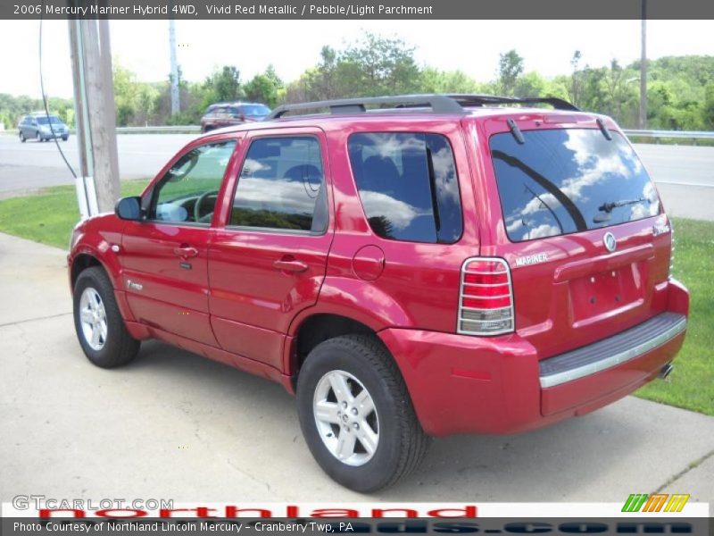 Vivid Red Metallic / Pebble/Light Parchment 2006 Mercury Mariner Hybrid 4WD